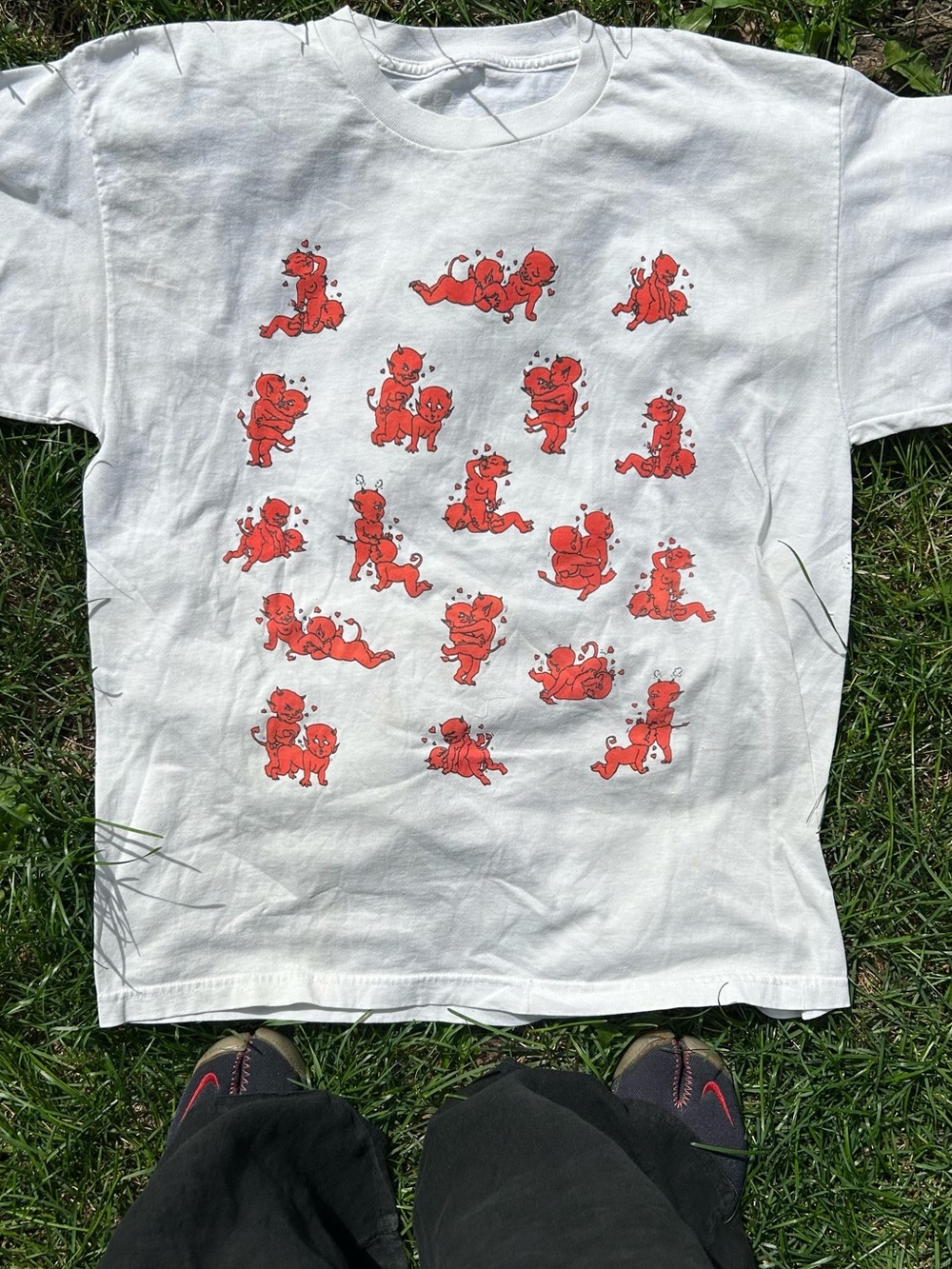Vintage 90s Demon Kamasutra / sex position tee shirt